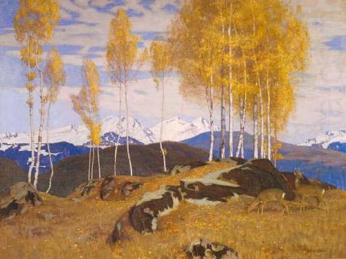 Adrian Scott Stokes Autumn in the Mountains china oil painting image